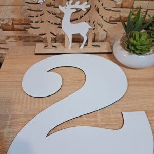 Numere sablon. Mdf ,Cifra,,2,, 30 cm