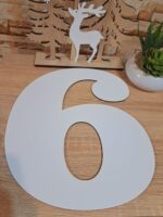 Numere sablon Mdf,Cifra ,,6,, 30cm