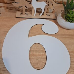 Numere sablon Mdf,Cifra ,,6,, 30cm