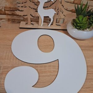 Numere sablon Mdf,Cifra,,9,, 30 cm