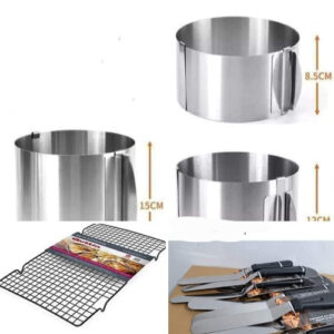 INEL REGLABIL 12 cm inaltime,GRATAR RACIRE,SPATULA INOX CU MANER PVC/Set