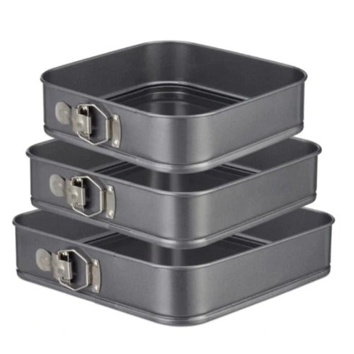 SET 3 TAVI DETASABILE PATRATE 22,24,26 cm×6cm inaltime