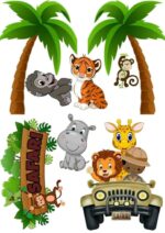 Vafe/Imagini Comestibile ,A4,Animale salbatice