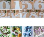 NUMERE/CIFRE SABLON Set 10 BUC,30 cm,Model nr 2
