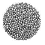 Perle, Argintiu/Silver, 3 mm
