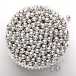 Perle, Argintiu/Silver, 3 mm