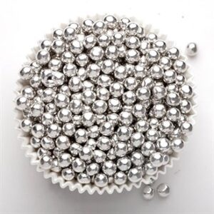 Perle, Argintiu/Silver, 3 mm