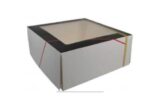 Cutie tort cu fereastra, folie acetat 13 cm inaltime
