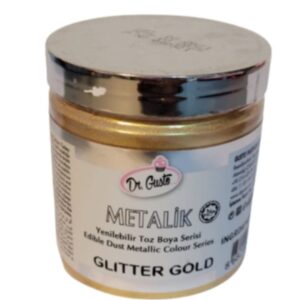 Colorant auriu,GLITTER gold, 50 gr, Metalik comestibil