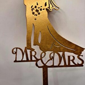 Toper, Mr Mrs, auriu, nr 3. MDF