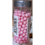Perle sprinkles, baby roz, 85 gr , 6 MM