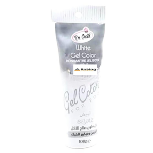 Colorant gel alimentar, 100 grame, alb, DR GUSTO