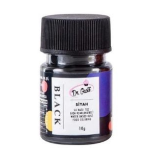 Colorant pudra hidrosolubil,10 grame pentru pasta de zahar si creme, negru