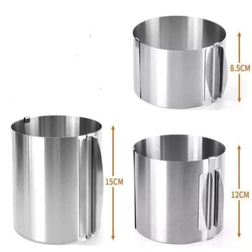 Inel reglabil pentru tort,16-30 cm , inaltime 12 cm