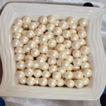 Perle, alb sidef 10 mm*