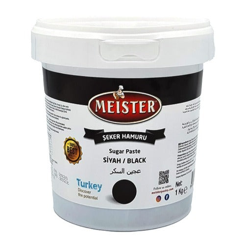 Pasta de zahar, NEGRU 1 kg, Meister