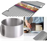 Inel reglabil 16-30 cm,12 cm inaltime,gratar 41×26cm,racleta inox