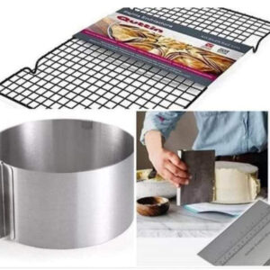 Inel reglabil 16-30 cm,12 cm inaltime,gratar 41×26cm,racleta inox