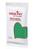 Pasta de zahar pentru acoperire si modelaj Premium,Saracino, Verde, 1 kg