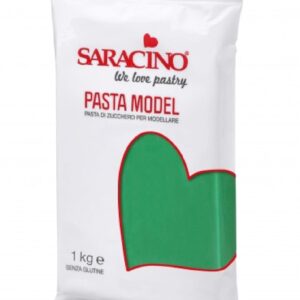 Pasta de zahar pentru acoperire si modelaj Premium,Saracino, Verde, 250 gr