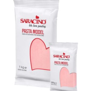 Pasta de zahar pentru acoperire si modelaj, Saracino Premium, Roz deschis