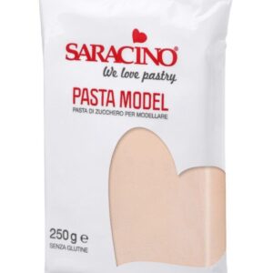 Pasta de zahar pentru acoperire si modelaj  Saracino Premium,  nude, crem, 250 gr