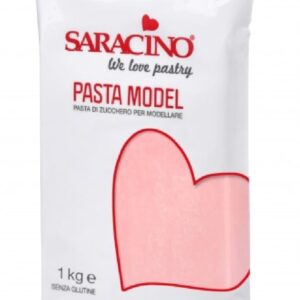 Pasta de zahar Saracino, Roz ,1 kg pink