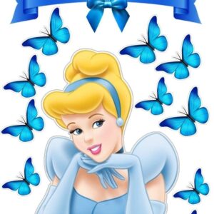 FLUTURI , VAFE COMESTIBILE, ARIEL FLUTURI ALBASTI