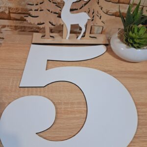Numere sablon Mdf,Cifra ,,5,, 30cm