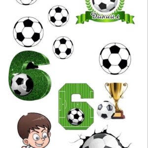 Vafe comestibile,fotbalist nr 6