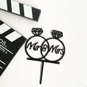 Toper mr&mrs, model inel, negru
