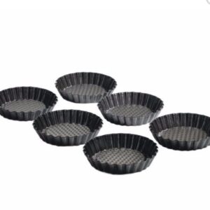 Forma tarta, savarina, inox , 9 cm , 6 buc