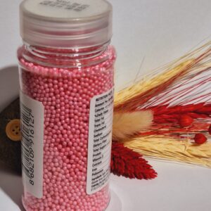Perle comestibile, roz deschis 2 mm, 85 gr
