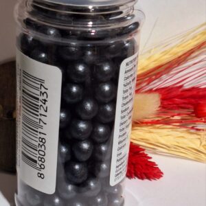 Perle comestibile, negru 8 mm, 90 gr