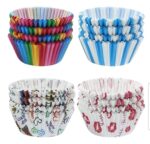 Hartie decorativa pentru briose, colorata, 100 buc