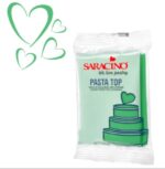 Pasta de zahar,  pentru acoperire si modelaj , 250 gr, verde deschis Saracino