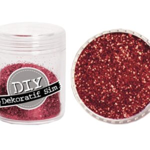 Glitter sclipici , rosu 10 gr, noncomestibil pentru machete si decor