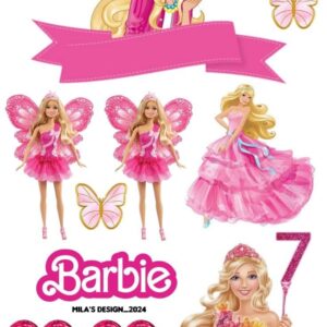 Vafe comestibile, Barbie 7 ani