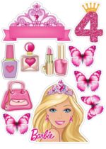 Vafe comestibile, Barbie 4 ani