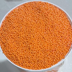 Perle comestibile, decor, PORTOCALIU, marunt, 1 mm