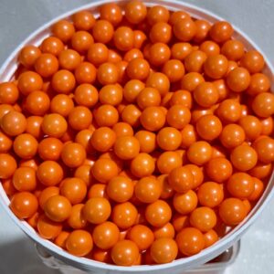 Perle comestibile, decor, Portocaliu, 8 mm