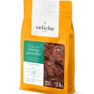 Cacao grasa neagra,  alcalinizata, Veliche, 1 kg, 22-24%