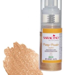 Colorant comestibil GOLD, Saracino, 10 gr cu pulverizator