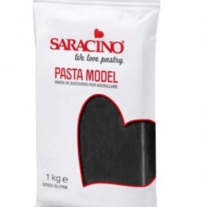 Pasta de zahar pentru acoperire si modelaj,Saracino Premium, Negru, 1 kg