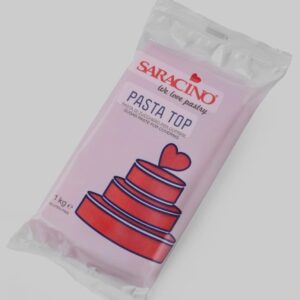 Pasta de zahar, Top pentru acoperire , 250 gr, Rosu, Saracino