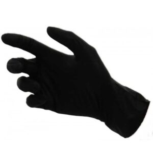 Manusi Nitril nepudrate, Negru, S, 100 buc