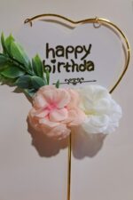 Toper Happy Birthday , inima alba, nr 5