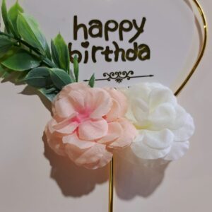 Toper Happy Birthday , inima alba, nr 5
