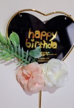 Toper Happy Birthday , inima neagra, nr 6