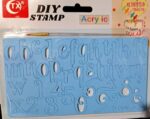 Stampile litere de mana, pentru pasta de zahar , Model nr 1